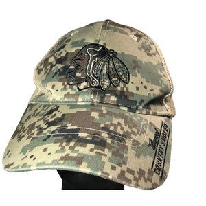 AMG VINTAGE TILLAMOOK COUNTRY SMOKE CAMOUFLAGE HUNTING MESH ADJUSTABLE TRUCKER N